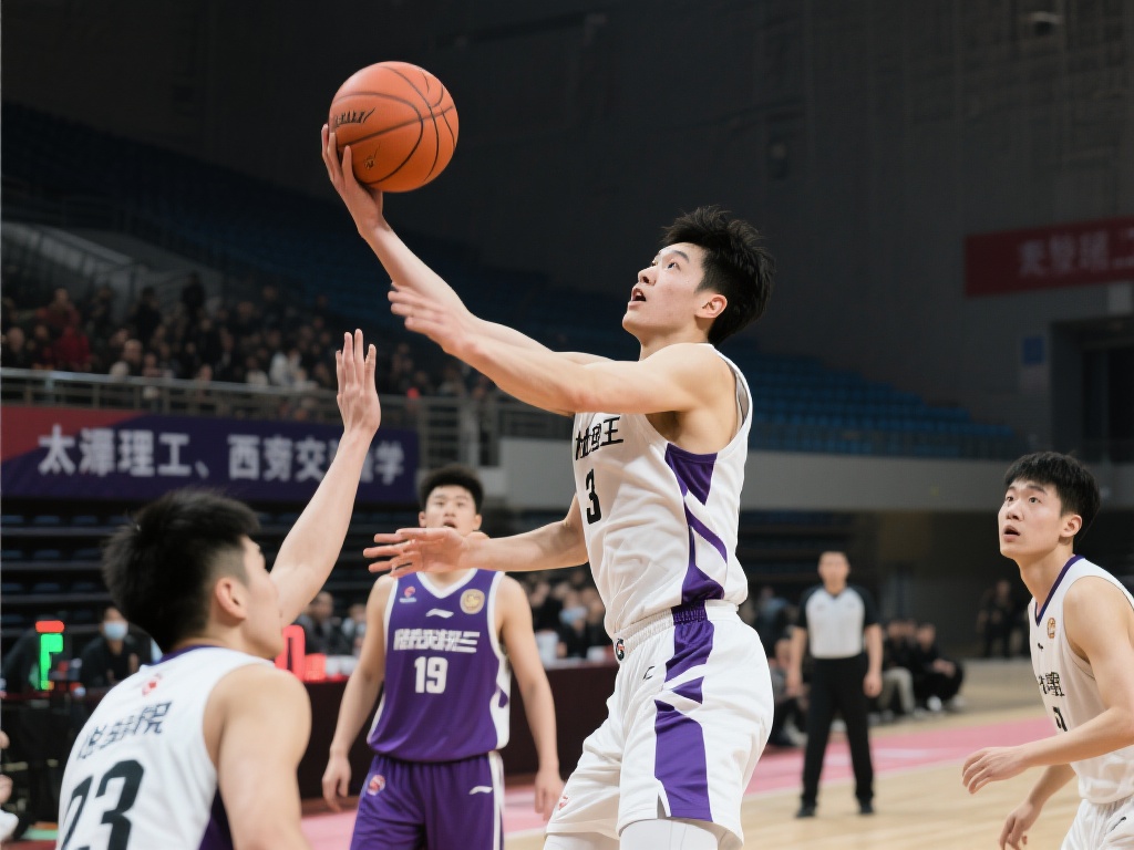 杜智博滞空中投&杨子豪三分掀6-0高潮打停西交 比赛进入胶着时刻,太理与西交比分接近,双